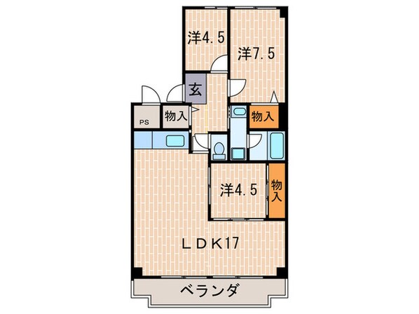 ネオハイツ西宮の物件間取画像